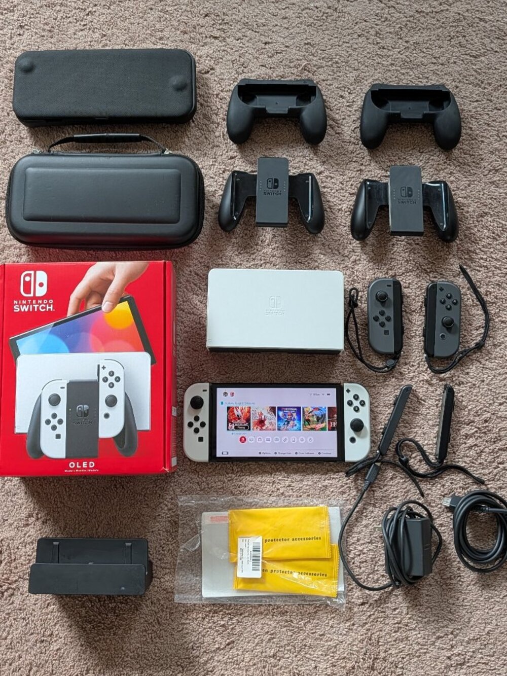 Nintendo Switch OLED Console with Accessories Perfect Condition